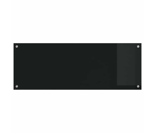 Virtuves Aizsargpanelis 2 Pcs Melna 110 X 40 Cm Rūdīts Stikls Vidaxl