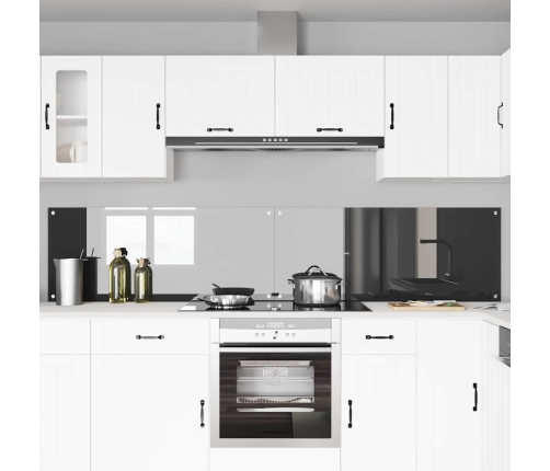 Virtuves Aizsargpanelis 2 Pcs Tumši Pelēks 120 X 50 Cm Vidaxl