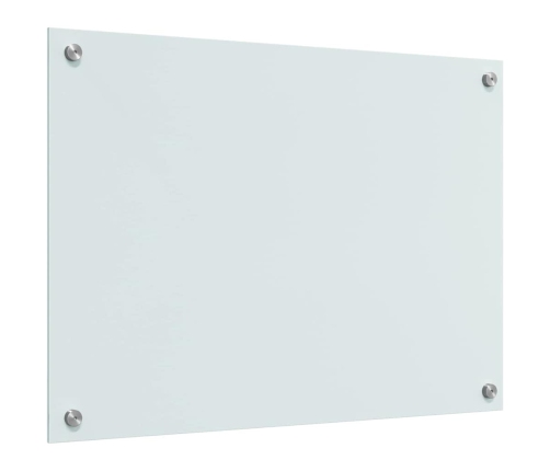 Virtuves Aizsargpanelis Balts 70 X 50 X 0.8 Cm Rūdīts Stikls Vidaxl