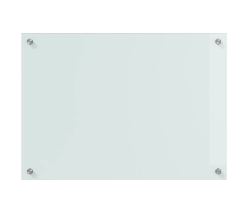 Virtuves Aizsargpanelis Balts 70 X 50 X 0.8 Cm Rūdīts Stikls Vidaxl