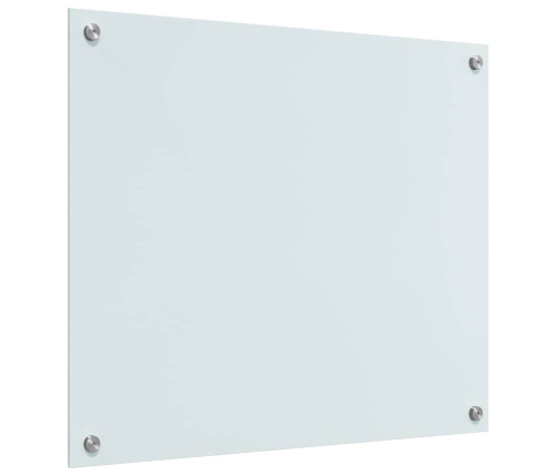 Virtuves Aizsargpanelis Balts 70 X 60 X 0.8 Cm Rūdīts Stikls Vidaxl