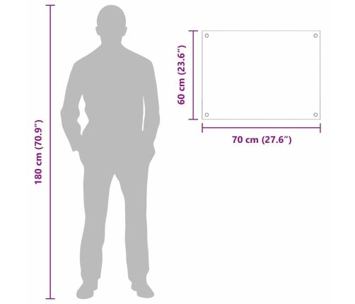 Virtuves Aizsargpanelis Balts 70 X 60 X 0.8 Cm Rūdīts Stikls Vidaxl