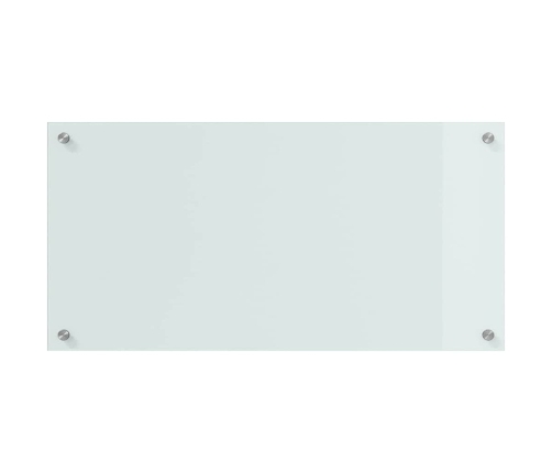 Virtuves Aizsargpanelis Balts 80 X 40 X 0.8 Cm Rūdīts Stikls Vidaxl