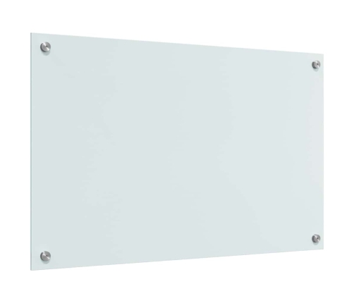 Virtuves Aizsargpanelis Balts 80 X 50 X 0.8 Cm Rūdīts Stikls Vidaxl