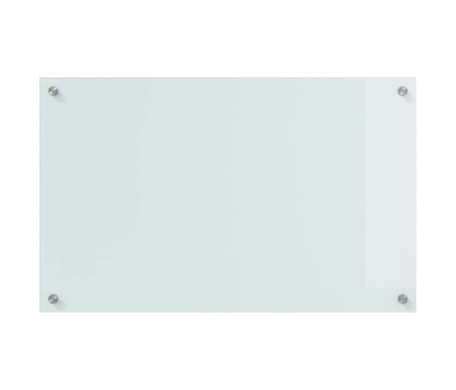 Virtuves Aizsargpanelis Balts 80 X 50 X 0.8 Cm Rūdīts Stikls Vidaxl