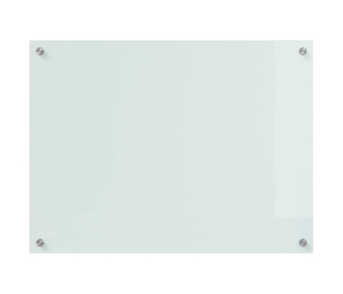 Virtuves Aizsargpanelis Balts 80 X 60 X 0.8 Cm Rūdīts Stikls Vidaxl