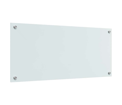 Virtuves Aizsargpanelis Balts 90 X 40 X 0.8 Cm Rūdīts Stikls Vidaxl