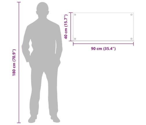Virtuves Aizsargpanelis Balts 90 X 40 X 0.8 Cm Rūdīts Stikls Vidaxl