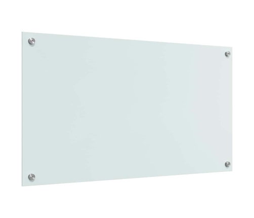 Virtuves Aizsargpanelis Balts 90 X 50 X 0.8 Cm Rūdīts Stikls Vidaxl