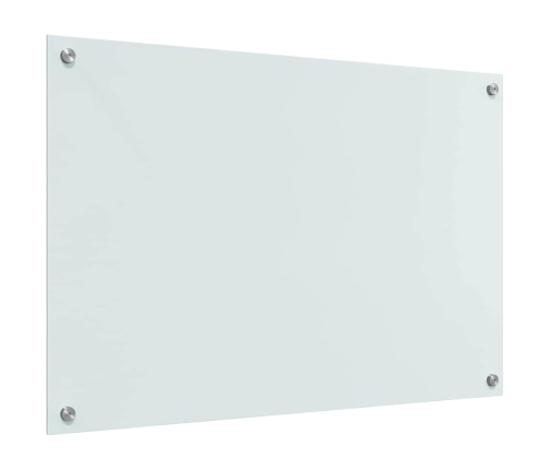 Virtuves Aizsargpanelis Balts 90 X 60 X 0.8 Cm Rūdīts Stikls Vidaxl