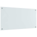 Virtuves Aizsargpanelis Balts 100 X 50 X 0.8 Cm Rūdīts Stikls Vidaxl