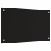 Virtuves Aizsargpanelis Melna 70 X 40 X 0.8 Cm Rūdīts Stikls Vidaxl