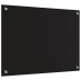 Virtuves Aizsargpanelis Melna 70 X 50 X 0.8 Cm Rūdīts Stikls Vidaxl