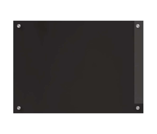 Virtuves Aizsargpanelis Melna 70 X 50 X 0.8 Cm Rūdīts Stikls Vidaxl