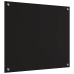Virtuves Aizsargpanelis Melna 70 X 60 X 0.8 Cm Rūdīts Stikls Vidaxl