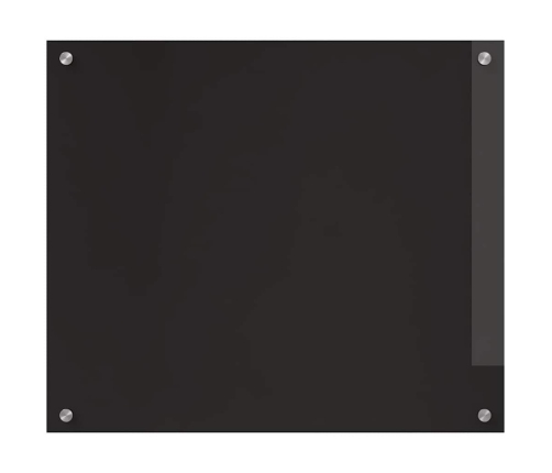 Virtuves Aizsargpanelis Melna 70 X 60 X 0.8 Cm Rūdīts Stikls Vidaxl