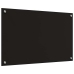 Virtuves Aizsargpanelis Melna 80 X 50 X 0.8 Cm Rūdīts Stikls Vidaxl