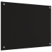 Virtuves Aizsargpanelis Melna 80 X 60 X 0.8 Cm Rūdīts Stikls Vidaxl