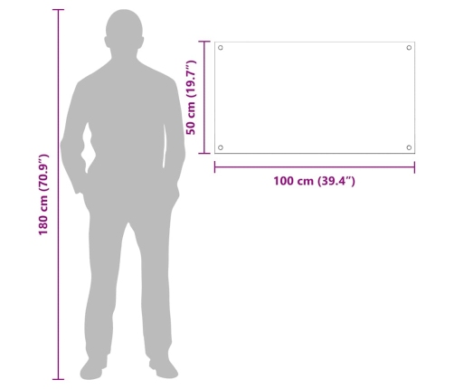 Virtuves Aizsargpanelis Melna 100 X 50 X 0.8 Cm Rūdīts Stikls Vidaxl