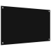 Virtuves Aizsargpanelis Melna 100 X 60 X 0.8 Cm Rūdīts Stikls Vidaxl