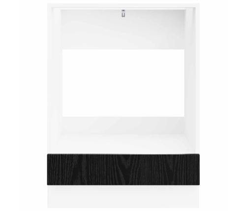 Virtuves Skapis Melns Ozolkoks 60 X 46 X 81,5 Cm Vidaxl