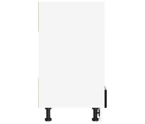 Virtuves Skapis Melns Ozolkoks 60 X 46 X 81,5 Cm Vidaxl