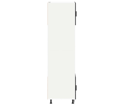 Virtuves Skapis Melns Ozolkoks 60 X 57 X 207 Cm Vidaxl