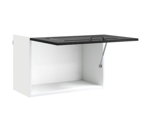 Virtuves Skapis Ar Durvīm Kalmar Melns Ozolkoks 60 X 31 X 40 Cm Vidaxl