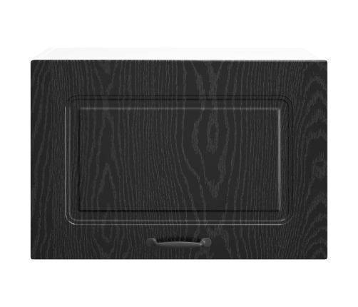 Virtuves Skapis Ar Durvīm Kalmar Melns Ozolkoks 60 X 31 X 40 Cm Vidaxl