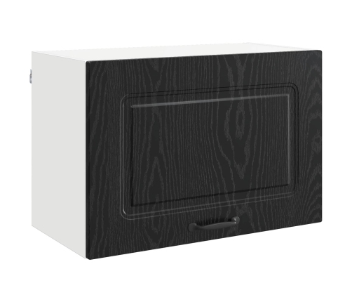 Virtuves Skapis Ar Durvīm Kalmar Melns Ozolkoks 60 X 31 X 40 Cm Vidaxl