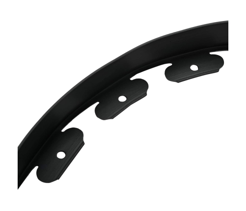 Zāliena Apmales Melna 2000 X 4 X 5 Cm Plastmasa Vidaxl