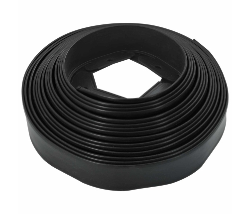 Zāliena Apmales Melna 2000 X 4 X 5 Cm Plastmasa Vidaxl