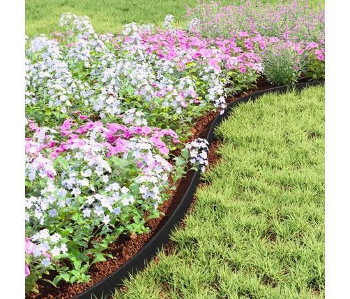 Zāliena Apmales Melna 4000 X 4 X 5 Cm Plastmasa Vidaxl