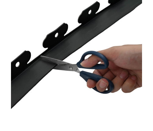 Zāliena Apmales Melna 4000 X 4 X 5 Cm Plastmasa Vidaxl