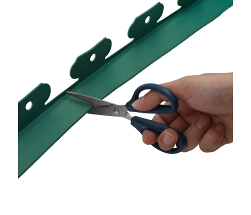 Zāliena Apmales Zaļa 1000 X 4 X 5 Cm Plastmasa Vidaxl