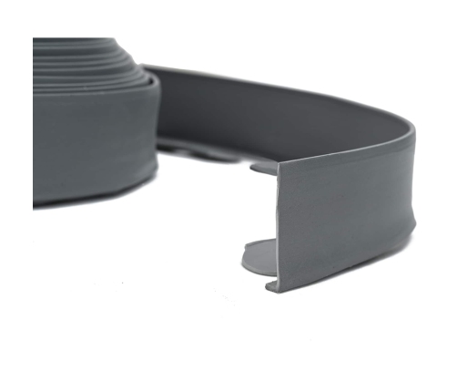 Zāliena Apmales Pelēka 2000 X 4 X 5 Cm Plastmasa Vidaxl