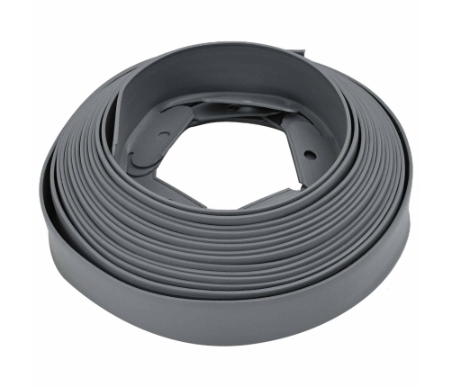 Zāliena Apmales Pelēka 2000 X 4 X 5 Cm Plastmasa Vidaxl