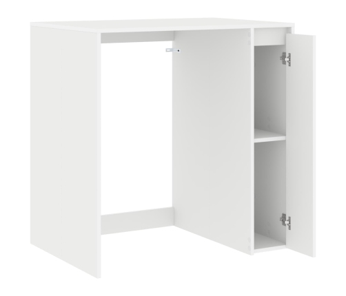 Veļas Mašīnas Skapis Balts 87 X 60 X 89 Cm Inženierijas Koks Vidaxl