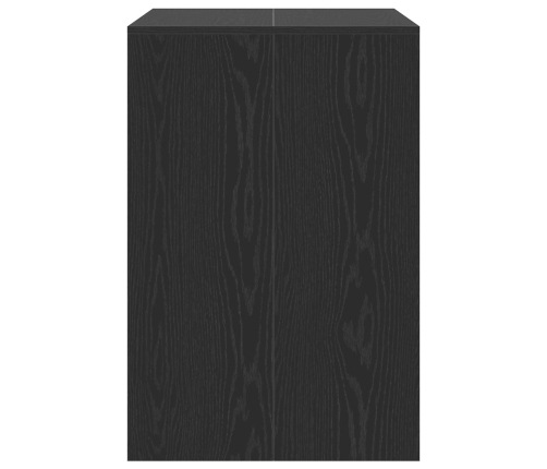 Veļas Mašīnas Skapis Ar Durvīm Melns Ozolkoks 87 X 60 X 89 Cm Vidaxl