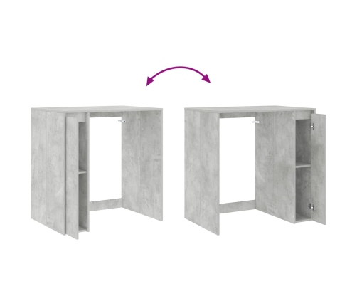 Veļas Mašīnas Skapis Betona 87 X 60 X 89 Cm Inženierijas Koks Vidaxl