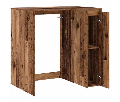 Veļas Mašīnas Skapis Ar Uzglabāšanu Vecs Koks 87 X 60 X 89 Cm Vidaxl