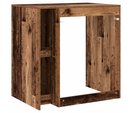 Veļas Mašīnas Skapis Ar Uzglabāšanu Vecs Koks 87 X 60 X 89 Cm Vidaxl