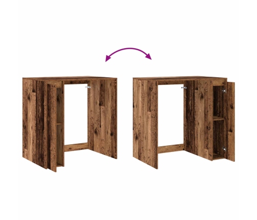 Veļas Mašīnas Skapis Ar Uzglabāšanu Vecs Koks 87 X 60 X 89 Cm Vidaxl