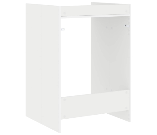 Veļas Mašīnas Skapis Balts 67,5 X 62 X 97 Cm Inženierijas Koks Vidaxl