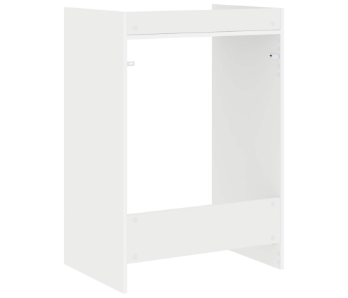Veļas Mašīnas Skapis Balts 67,5 X 48 X 97 Cm Inženierijas Koks Vidaxl