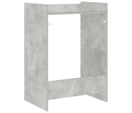 Veļas Mašīnas Skapis Betons 67,5 X 48 X 97 Cm Inženierijas Koks Vidaxl