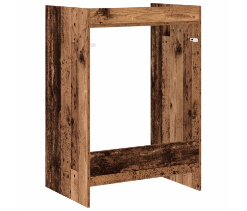 Veļas Mašīnas Skapis Ar Uzglabāšanu Vecs Koks 67,5 X 48 X 97 Cm Vidaxl