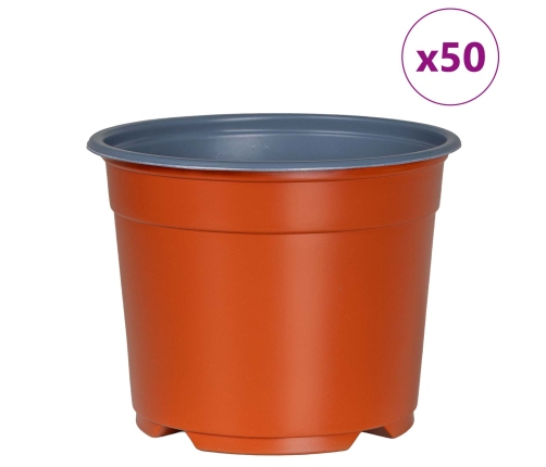 Ziedu Pods 50 Pcs Keramika Ø 15 X 12.5 Cm Plastmasa Vidaxl