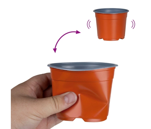 Ziedu Pods 100 Pcs Keramika Ø 15 X 12.5 Cm Plastmasa Vidaxl