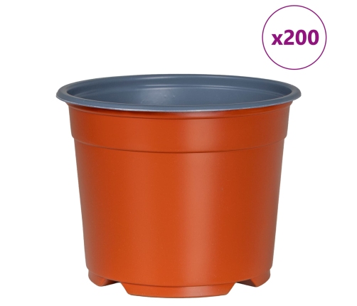 Ziedu Pods 200 Pcs Keramika Ø 15 X 12.5 Cm Plastmasa Vidaxl